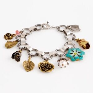 CHICO’S Spring Flower Charm Bracelet